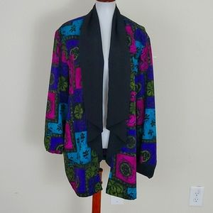 Vintage Popovitch multi-colored blazer size 22